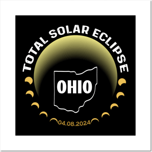 Ohio Solar Eclipse 2024 Party USA Totality 04 08 24 Total Posters and Art